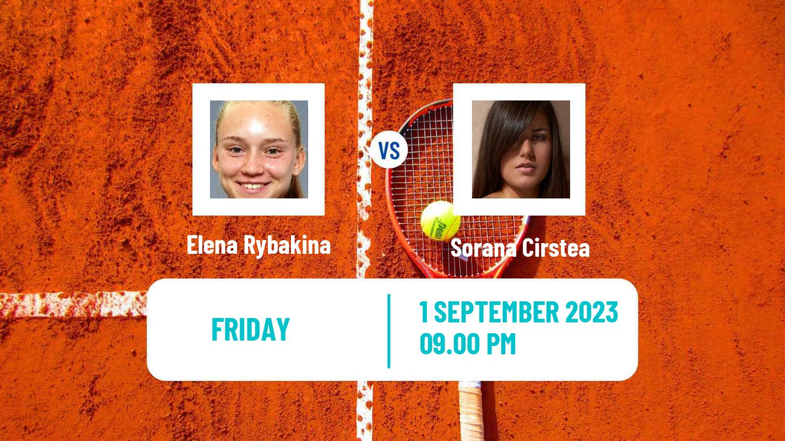 Tennis WTA US Open Elena Rybakina - Sorana Cirstea