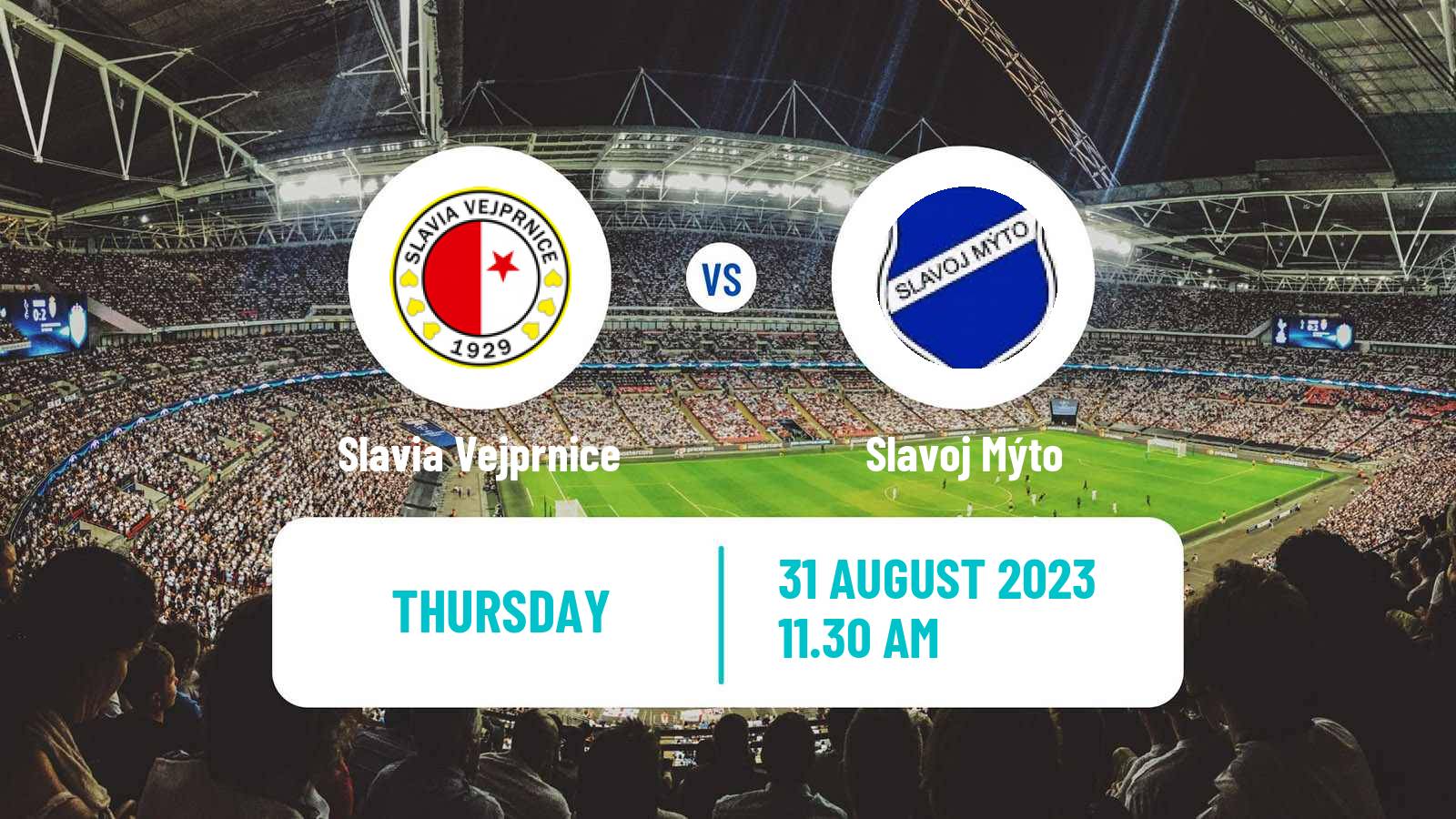 Soccer Czech Plzensky KP Slavia Vejprnice - Slavoj Mýto