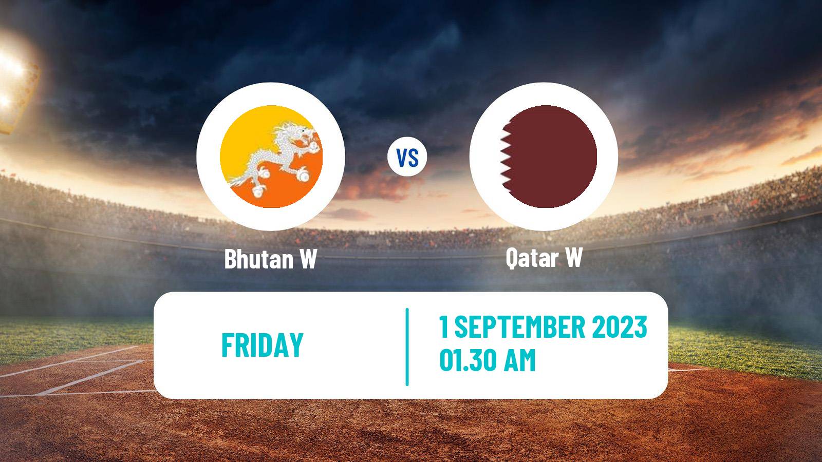 Cricket ICC World Twenty20 Women Bhutan W - Qatar W