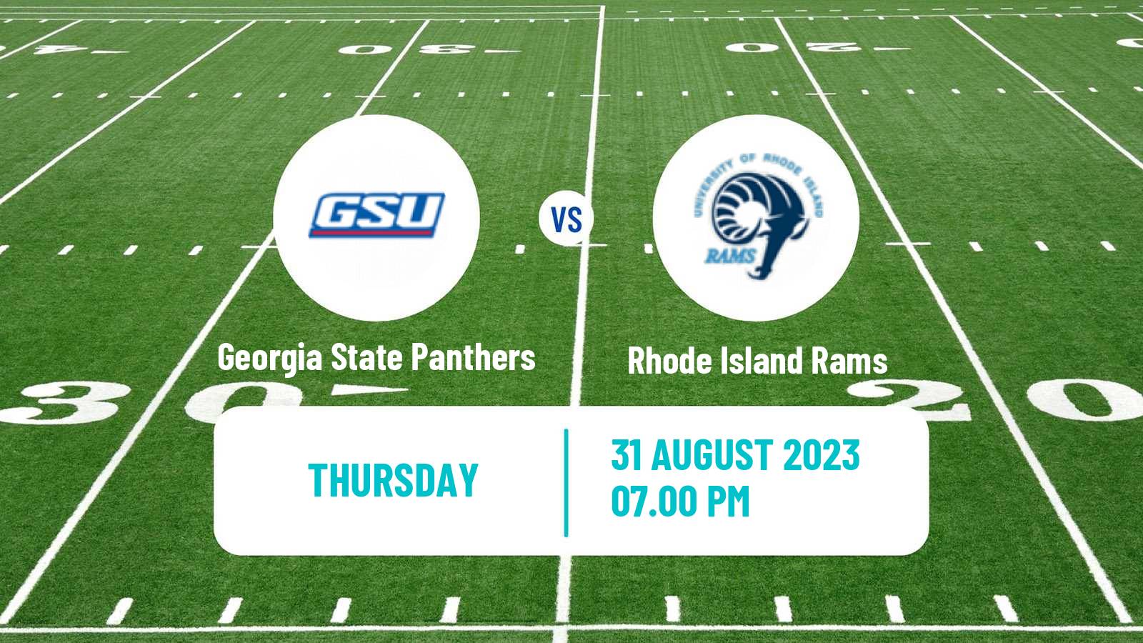 American football NCAA College Football Georgia State Panthers - Rhode Island Rams