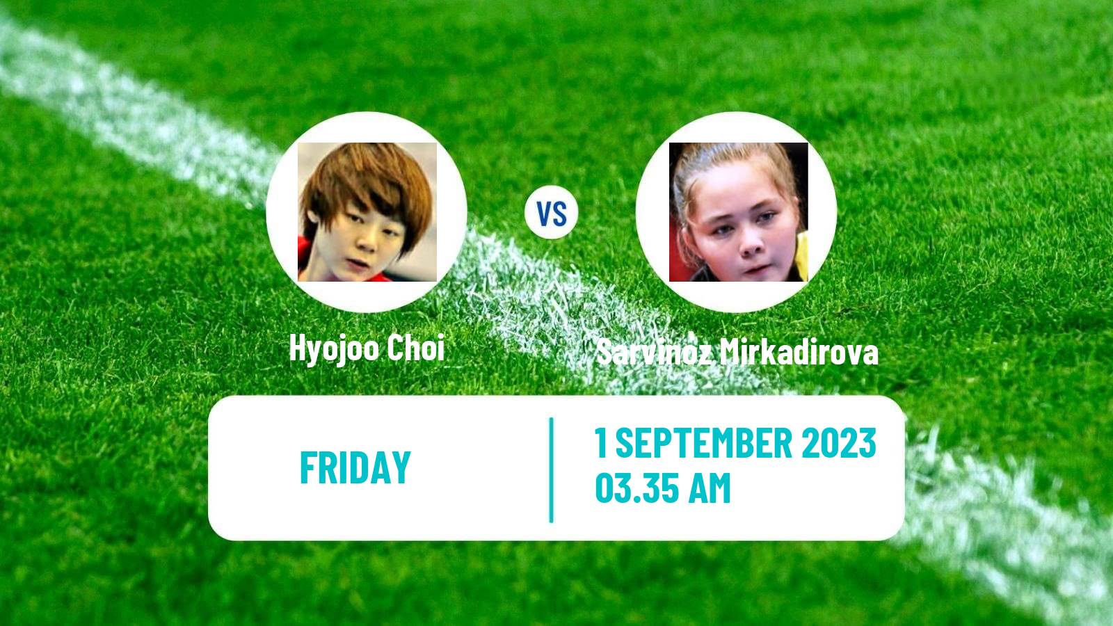 Table tennis Wtt Contender Almaty Women Hyojoo Choi - Sarvinoz Mirkadirova