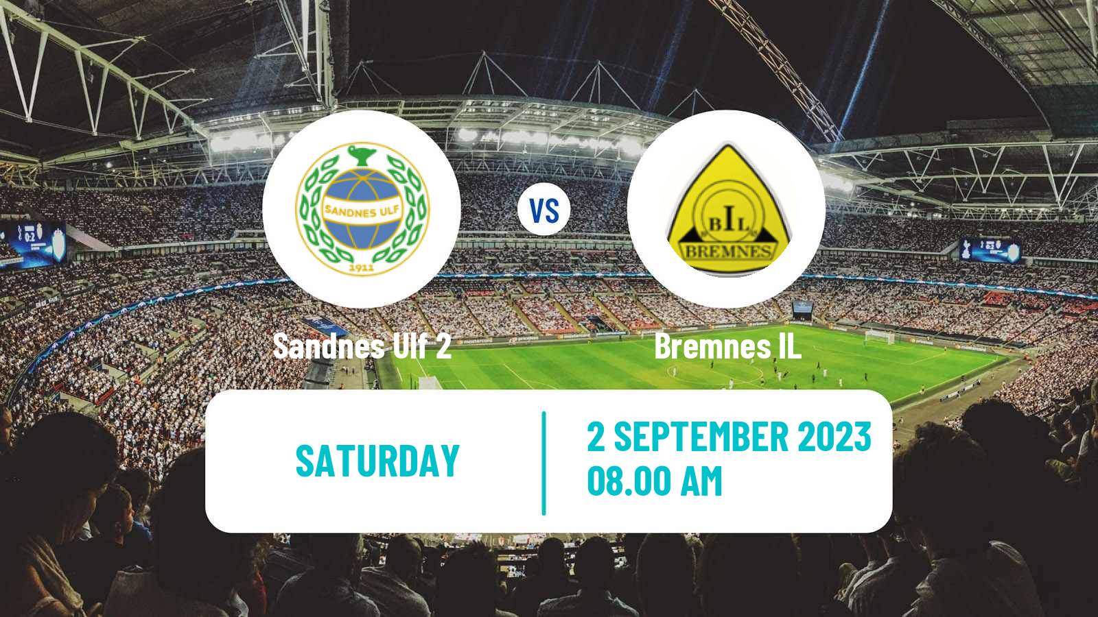 Football Norwegian Division 3 - Group 3 Sandnes Ulf 2 - Bremnes