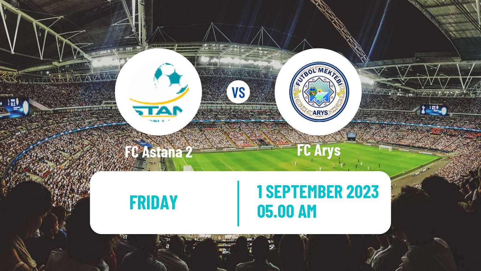 Soccer Kazakh First Division Astana 2 - Arys