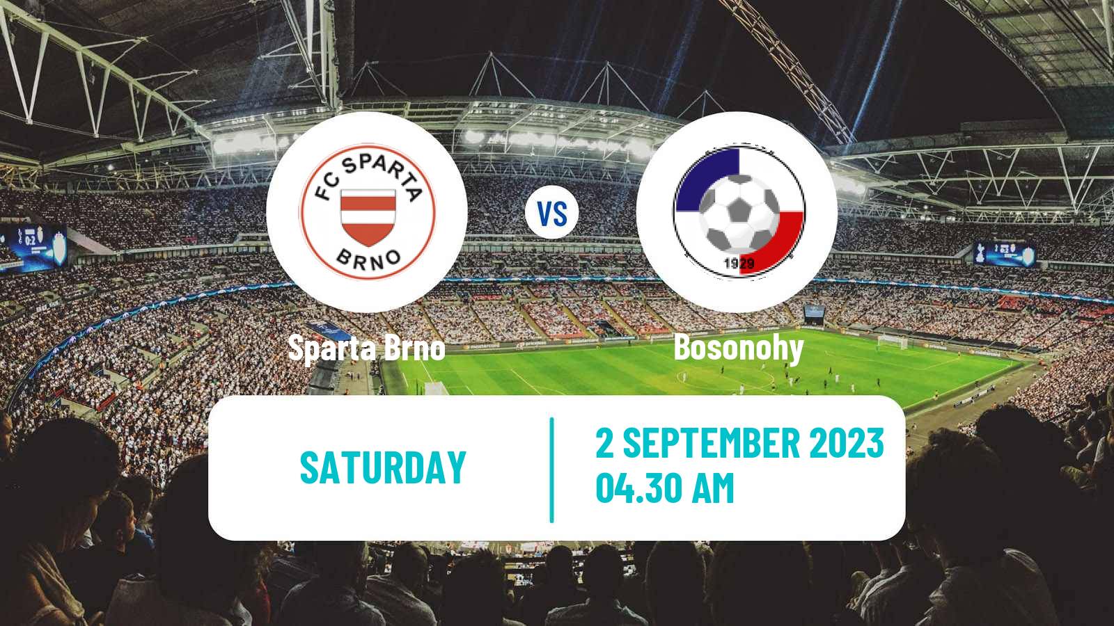 Soccer Czech Jihomoravsky KP Sparta Brno - Bosonohy