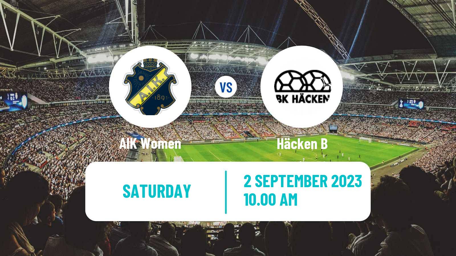 Soccer Swedish Elitettan Women AIK - Häcken B
