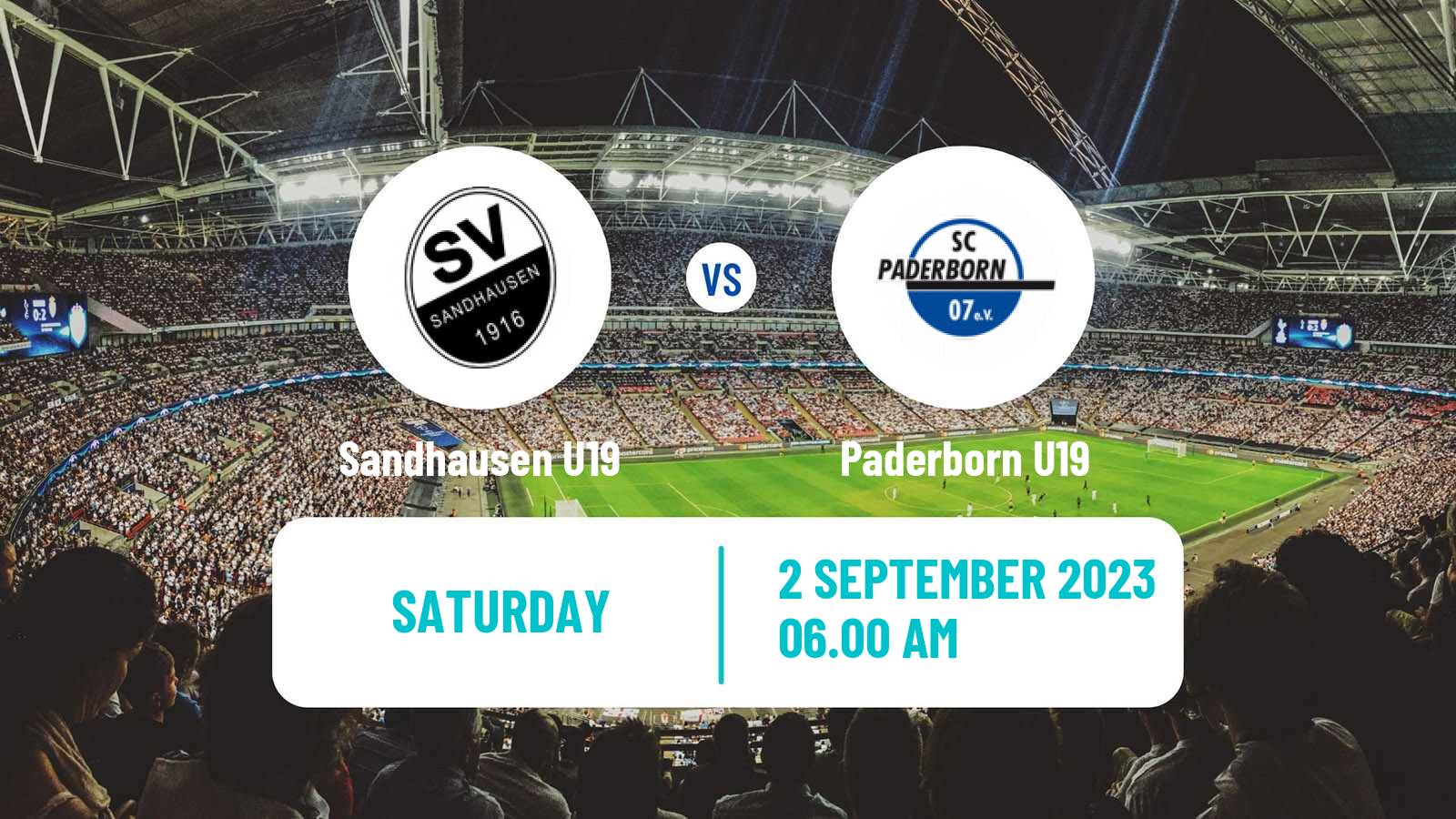 Soccer German DFB Junioren Pokal Sandhausen U19 - Paderborn U19