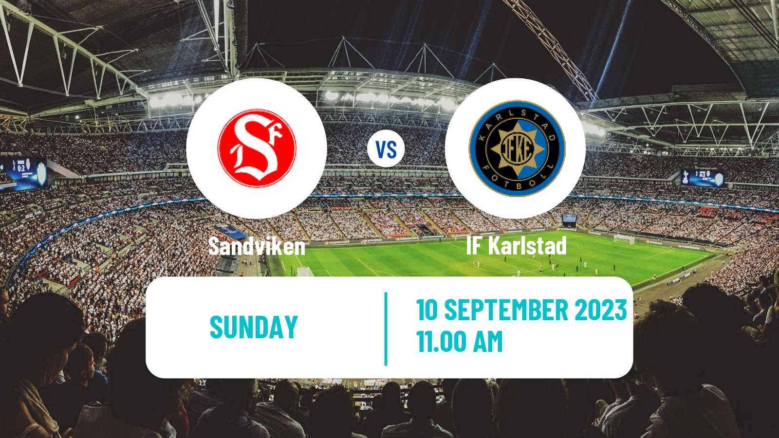 Soccer Swedish Division 1 Norra Sandviken - Karlstad