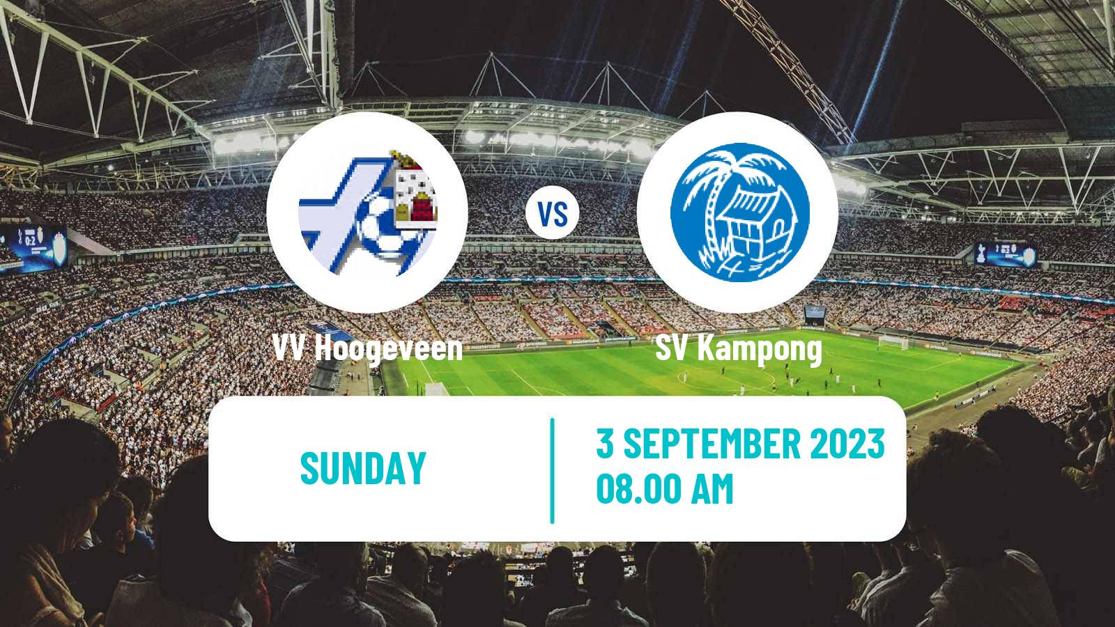 Soccer Dutch Derde Divisie Hoogeveen - Kampong