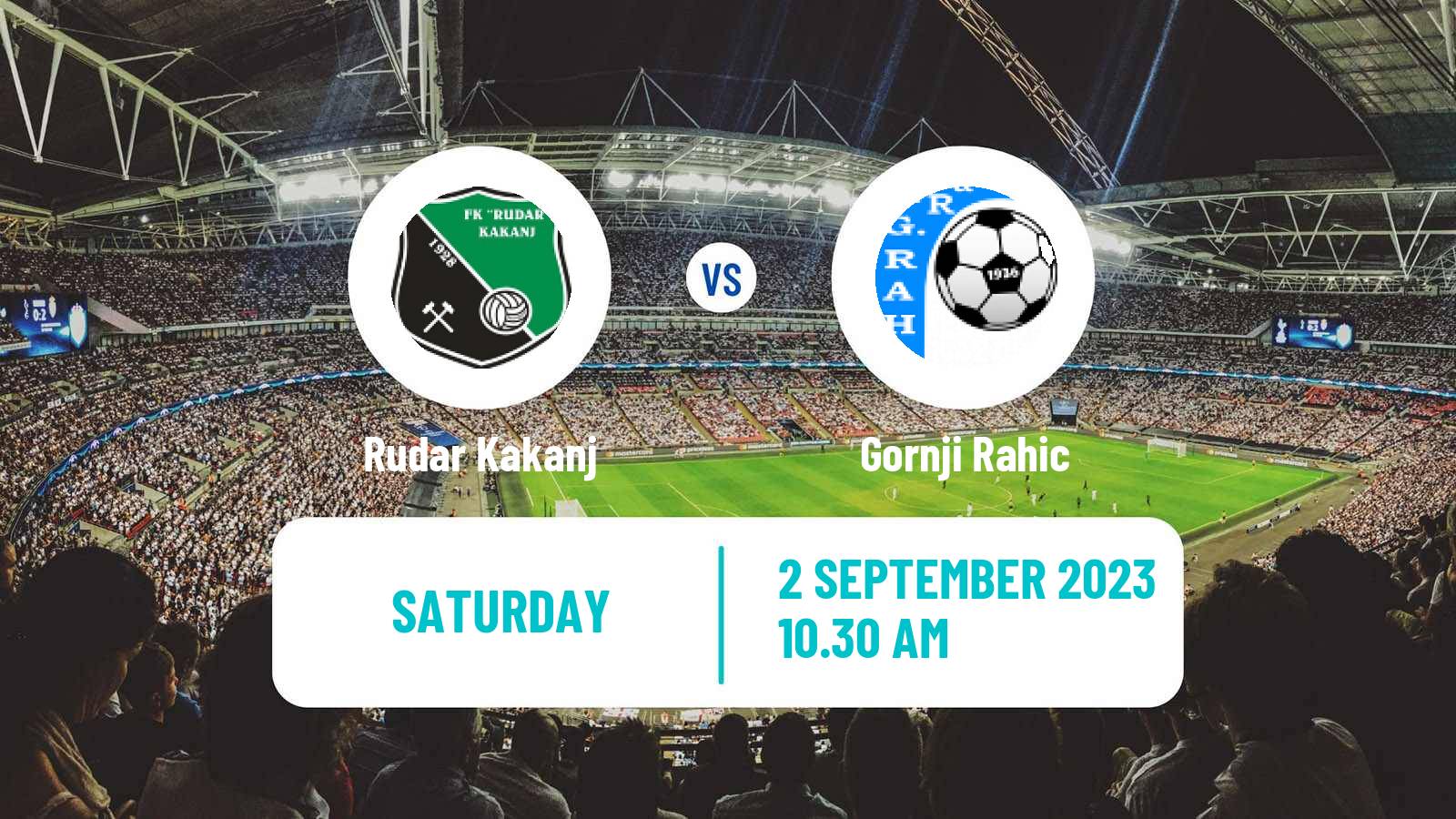 Soccer Bosnian Prva Liga FBiH Rudar Kakanj - Gornji Rahic