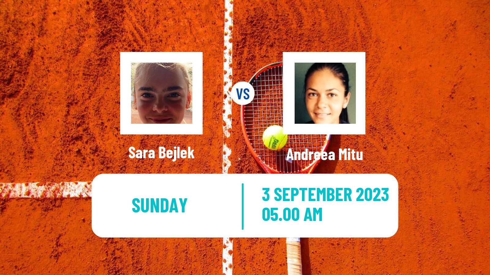 Tennis ITF W60 Prague 2 Women Sara Bejlek - Andreea Mitu