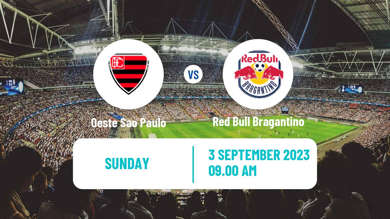 Soccer Brazilian Copa Paulista Oeste Sao Paulo - Red Bull Bragantino