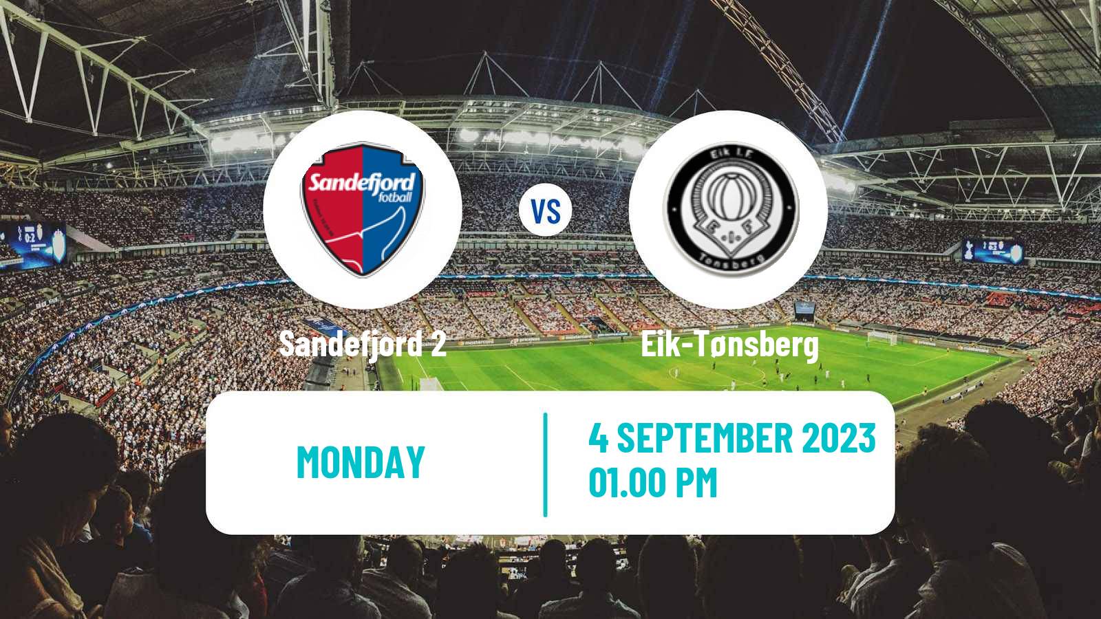 Soccer Norwegian Division 3 - Group 4 Sandefjord 2 - Eik-Tønsberg