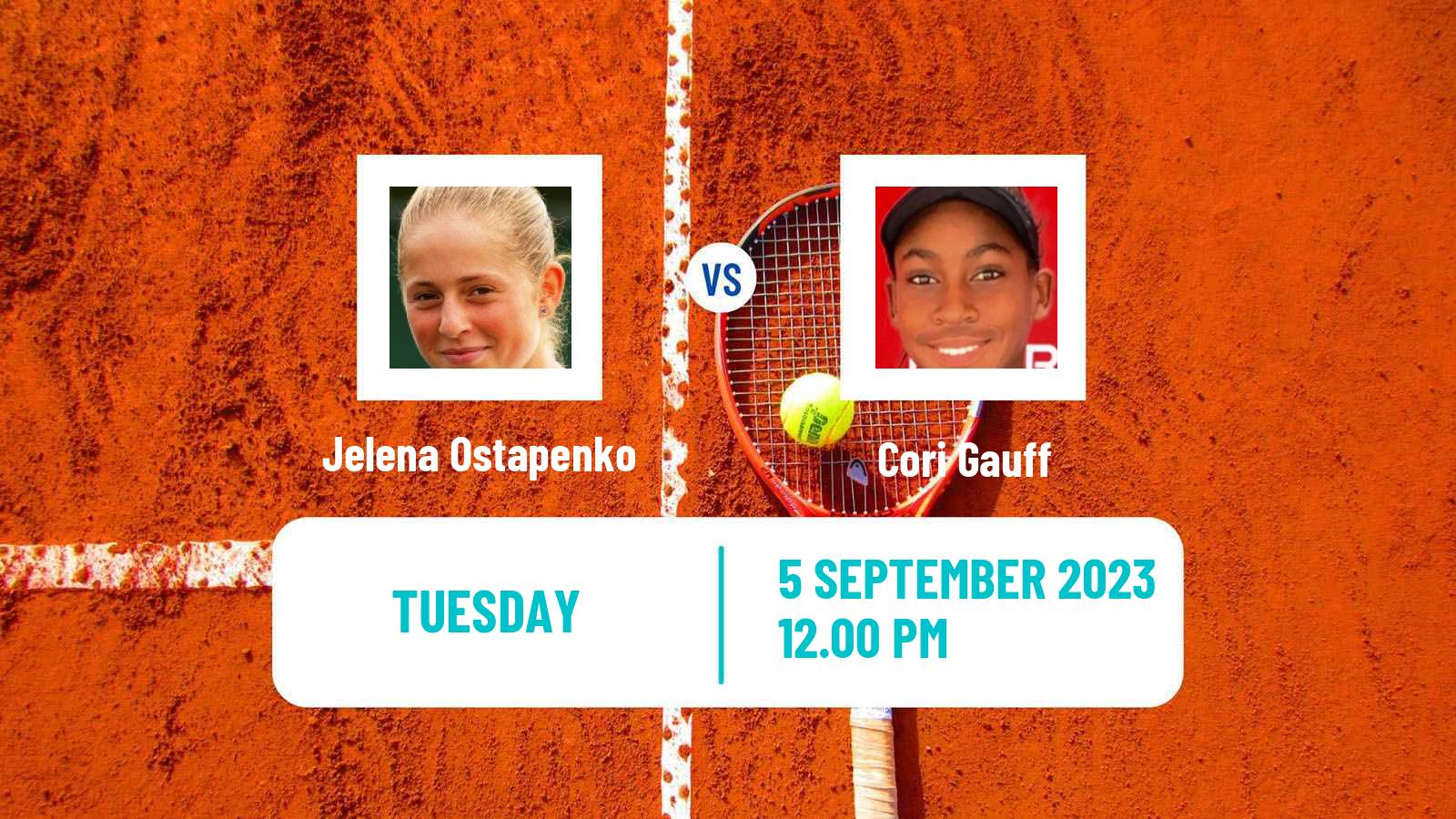 Tennis WTA US Open Jelena Ostapenko - Cori Gauff
