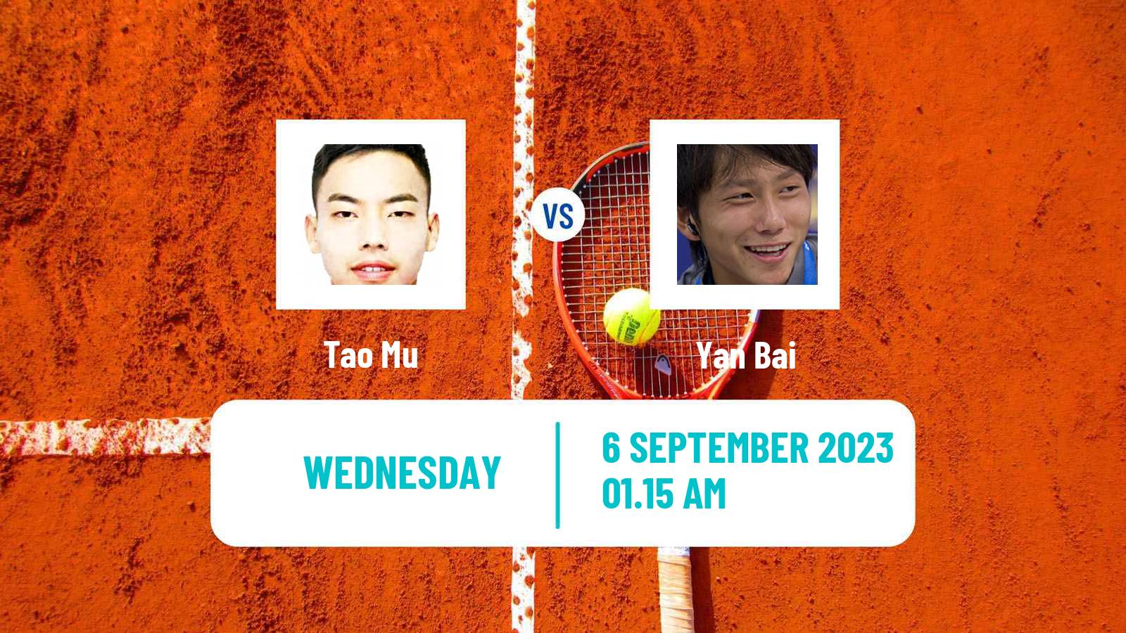 Tennis Shanghai Challenger Men Tao Mu - Yan Bai