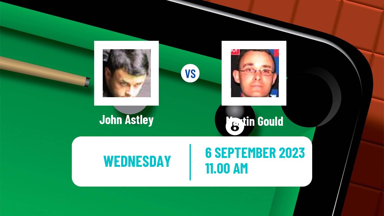 Snooker English Open John Astley - Martin Gould