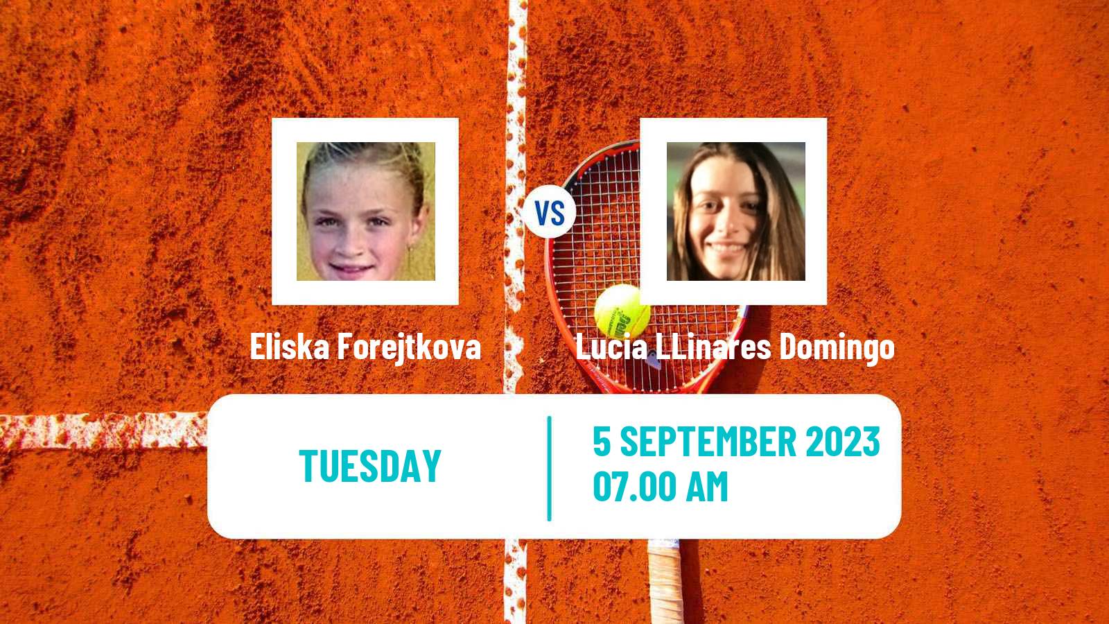 Tennis ITF W15 Haren Women Eliska Forejtkova - Lucia LLinares Domingo