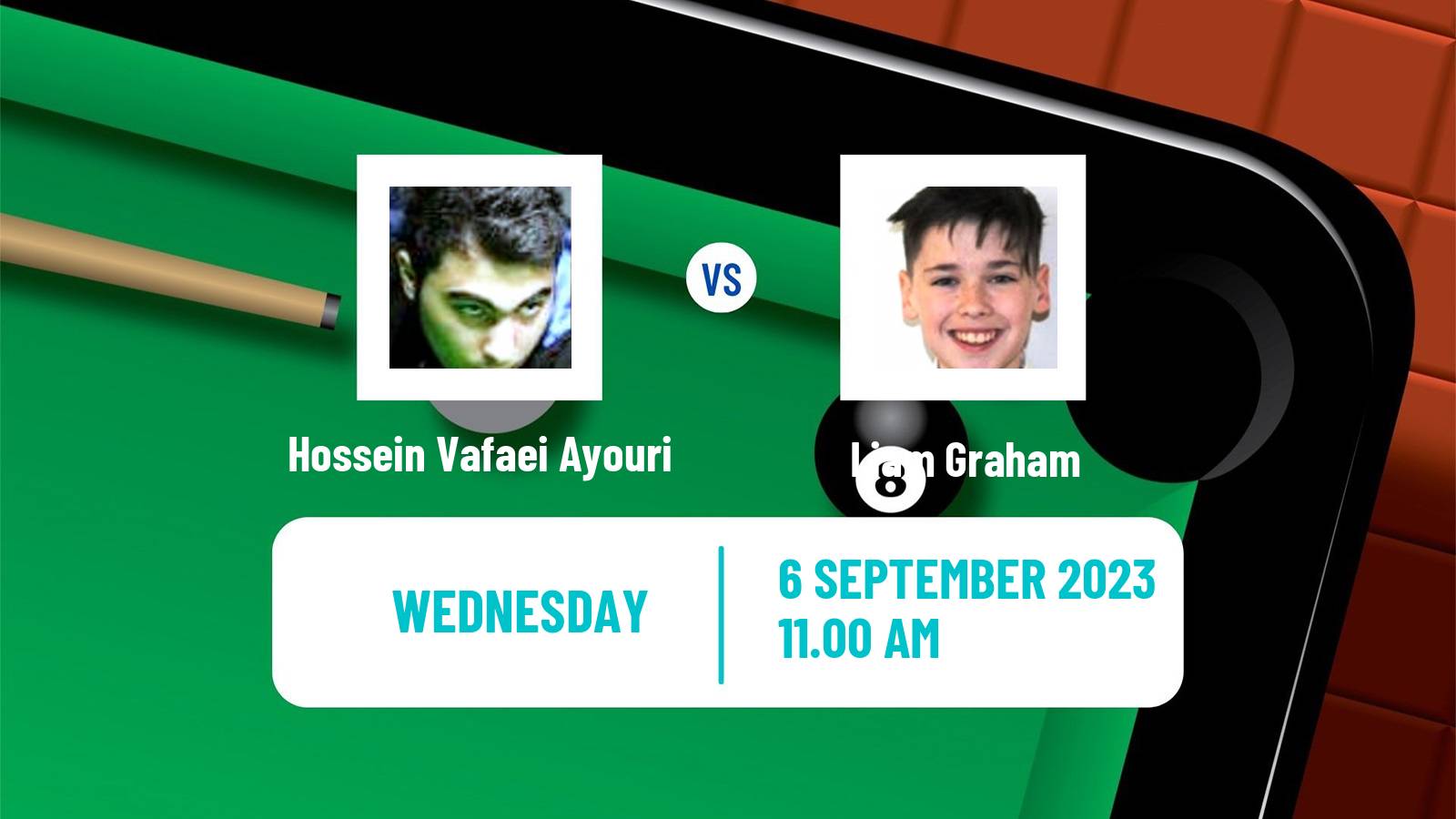 Snooker English Open Hossein Vafaei Ayouri - Liam Graham