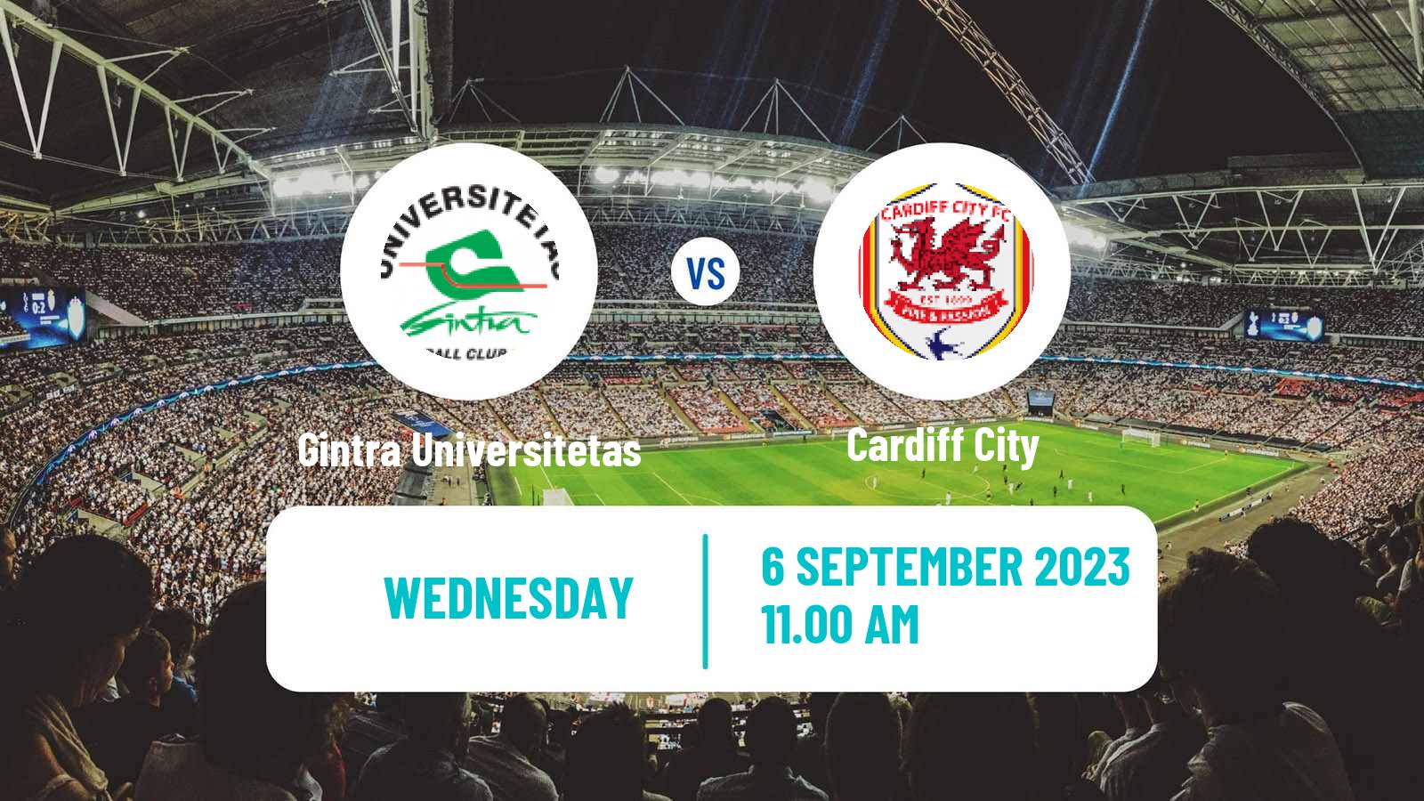 Soccer UEFA Champions League Women Gintra Universitetas - Cardiff City