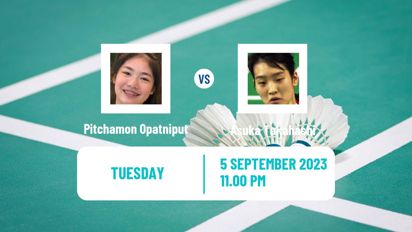 Badminton BWF World Tour Indonesia Masters 2 Women Pitchamon Opatniput - Asuka Takahashi