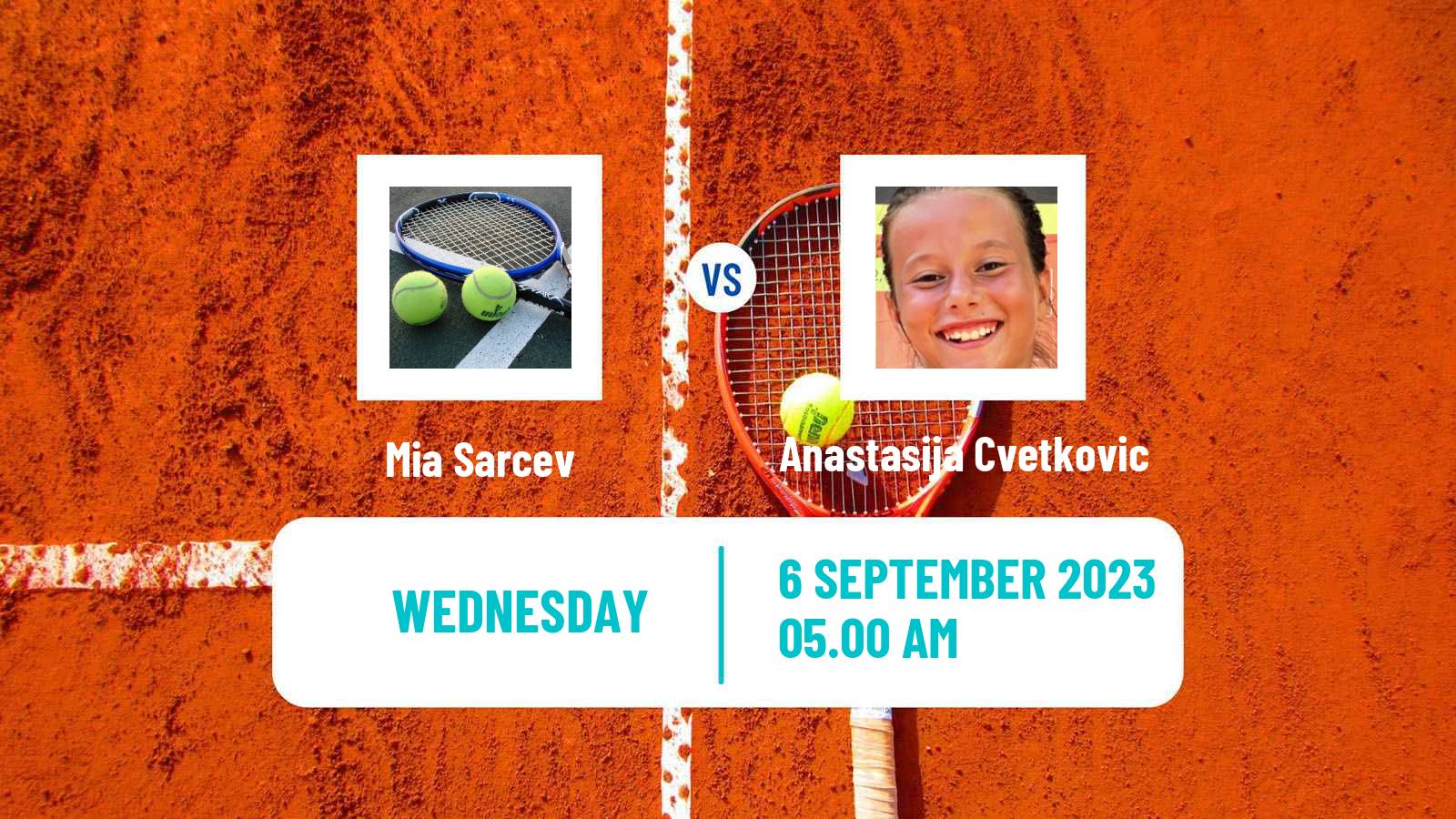 Tennis ITF W15 Kursumlijska Banja 9 Women Mia Sarcev - Anastasija Cvetkovic