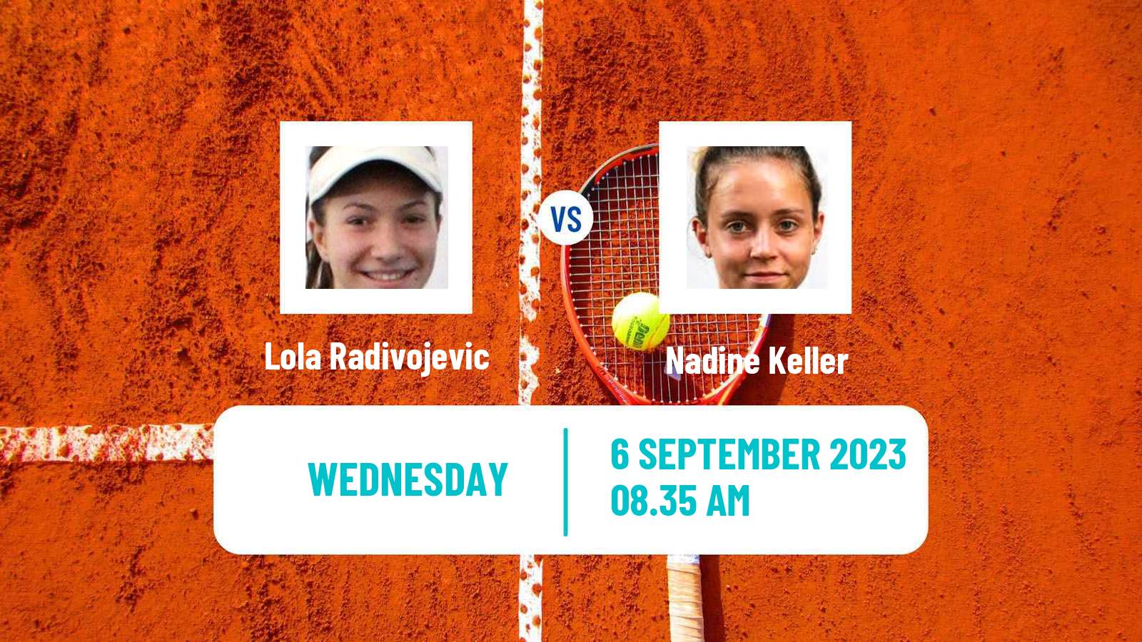 Tennis ITF W60 Montreux Women Lola Radivojevic - Nadine Keller