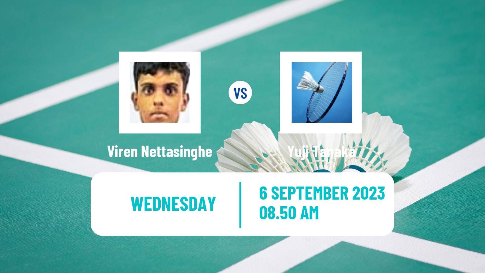 Badminton BWF World Tour Indonesia Masters 2 Men Viren Nettasinghe - Yuji Tanaka
