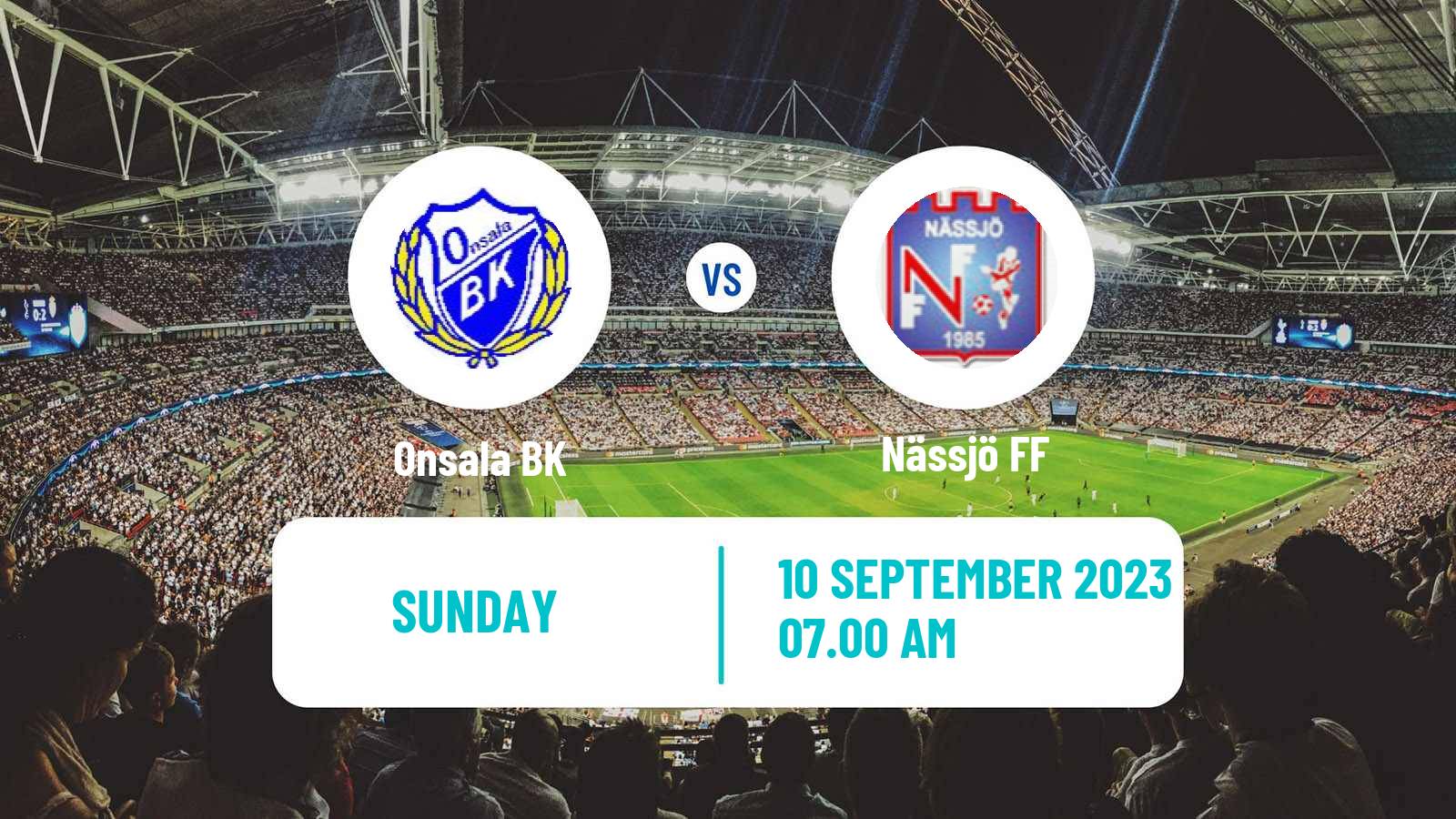 Soccer Swedish Division 2 - Västra Götaland Onsala - Nässjö