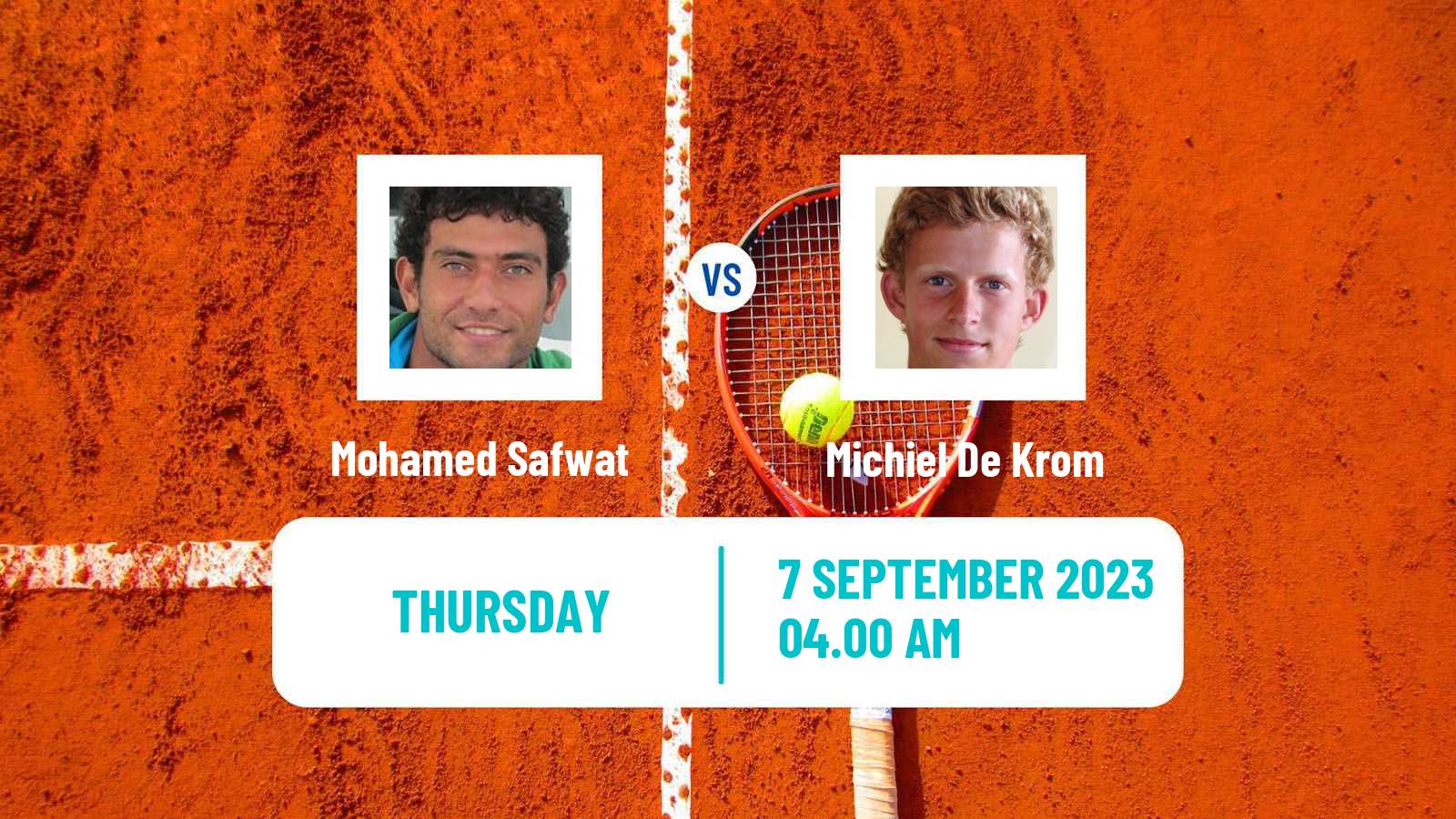 Tennis ITF M15 Madrid Men Mohamed Safwat - Michiel De Krom