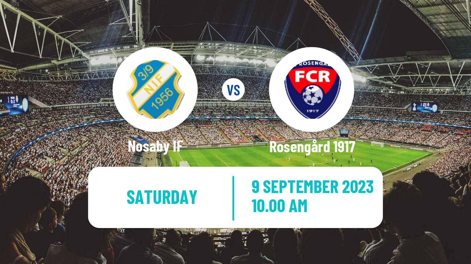Soccer Swedish Division 2 - Södra Götaland Nosaby - Rosengård 1917