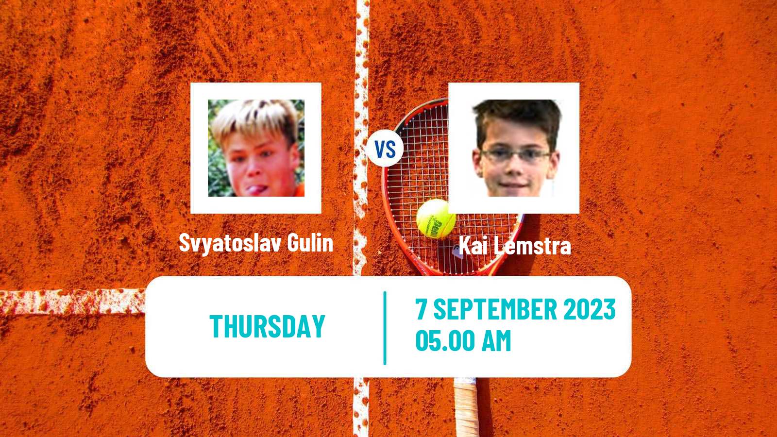 Tennis ITF M15 Haren Men Svyatoslav Gulin - Kai Lemstra