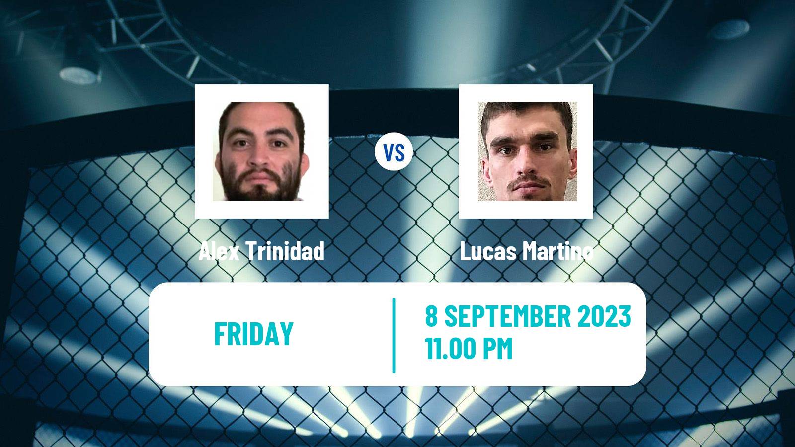 MMA Catchweight Cage Warriors Men Alex Trinidad - Lucas Martino
