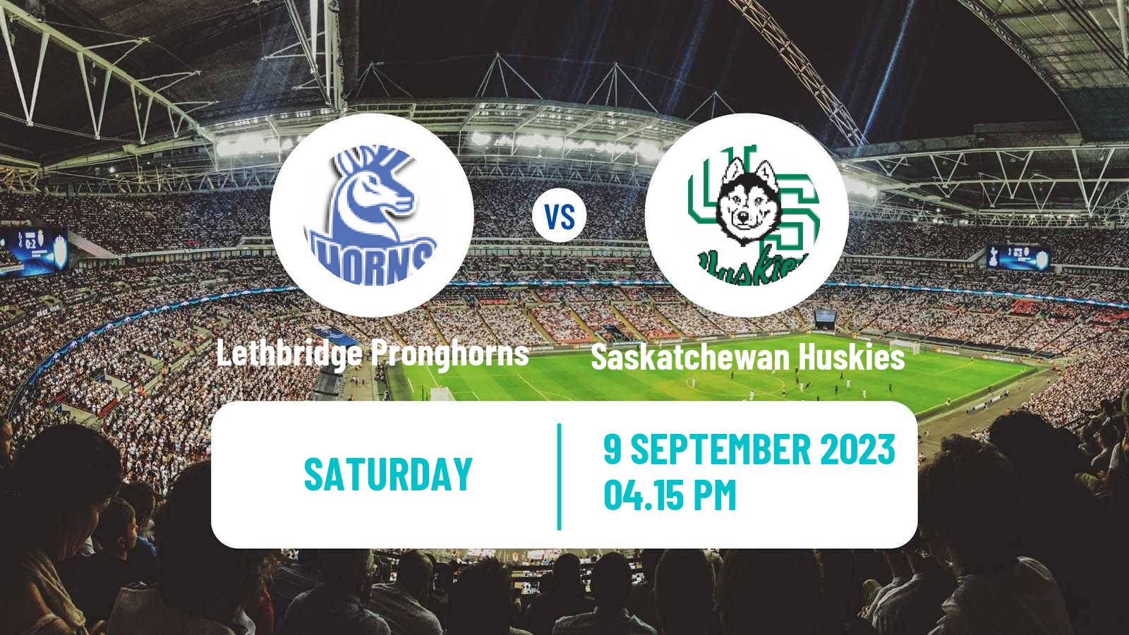 Football Canadian U Sports Soccer Lethbridge Pronghorns - Saskatchewan Huskies