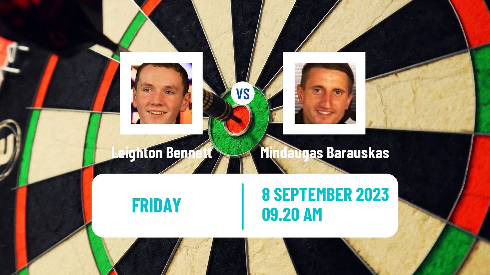 Darts Modus Super Series Leighton Bennett - Mindaugas Barauskas