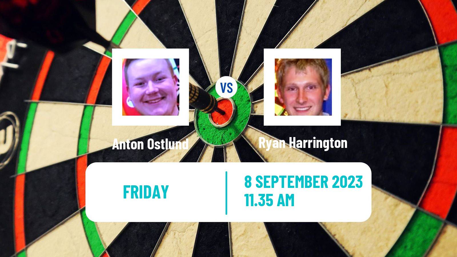 Darts Modus Super Series Anton Ostlund - Ryan Harrington