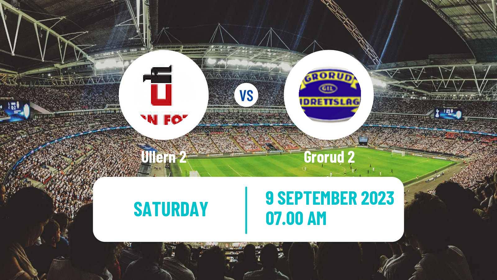 Soccer Norwegian Division 3 - Group 1 Ullern 2 - Grorud 2