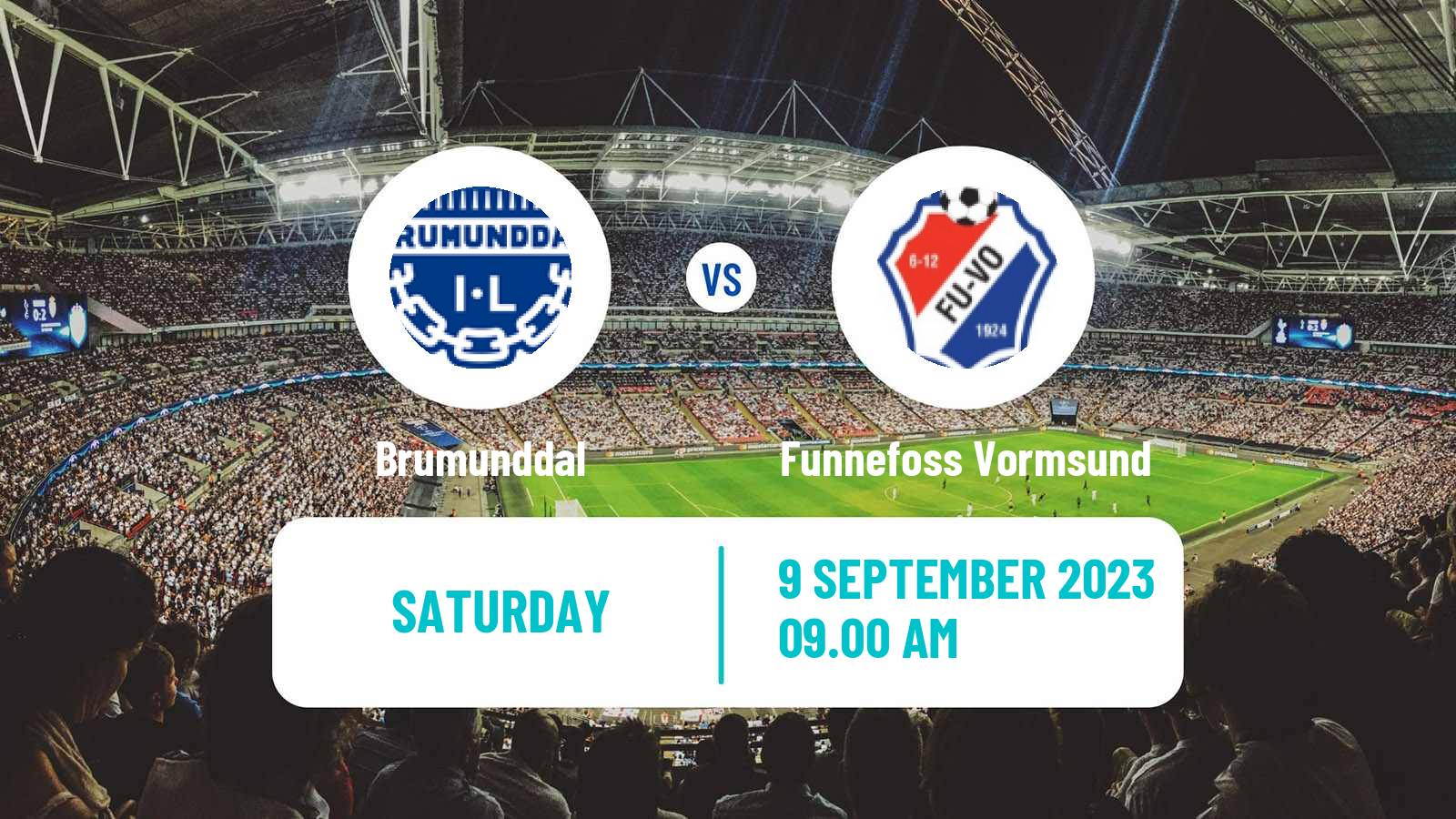 Soccer Norwegian Division 3 - Group 2 Brumunddal - Funnefoss Vormsund