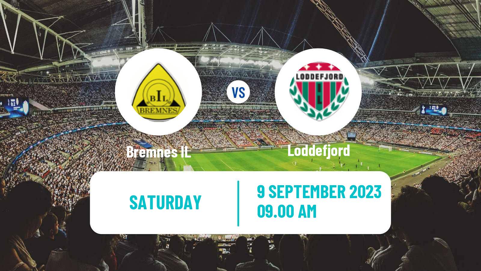 Soccer Norwegian Division 3 - Group 3 Bremnes - Loddefjord