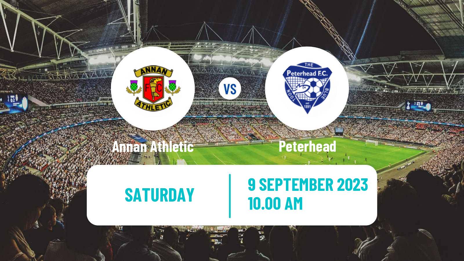 Soccer Scottish Challenge Cup Annan Athletic - Peterhead