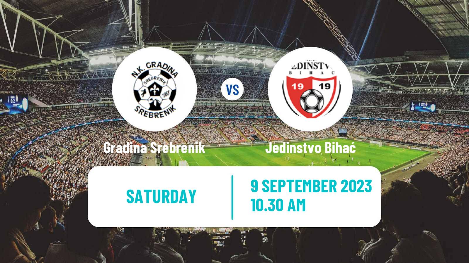 Soccer Bosnian Prva Liga FBiH Gradina Srebrenik - Jedinstvo Bihać