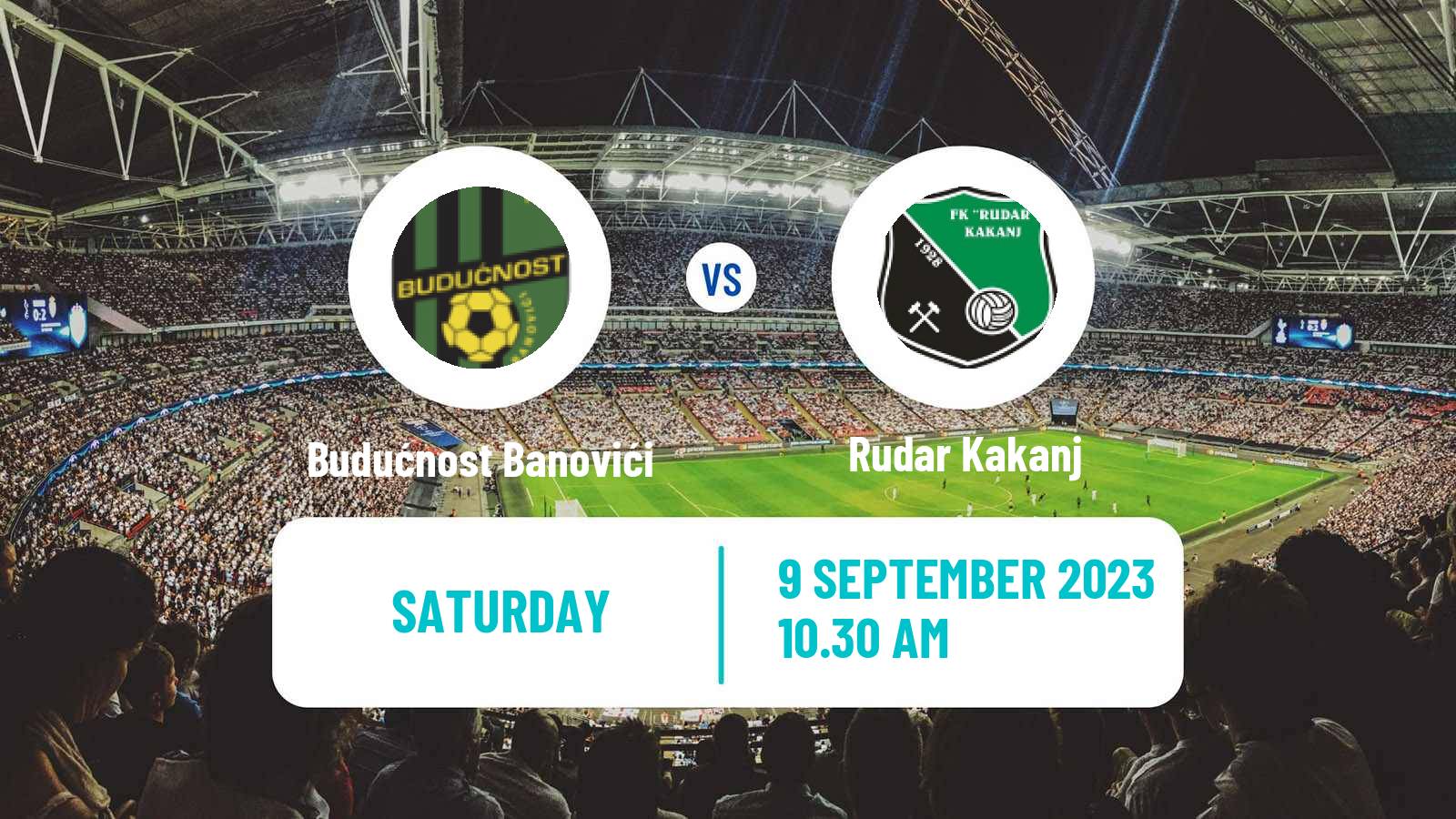 Soccer Bosnian Prva Liga FBiH Budućnost Banovići - Rudar Kakanj