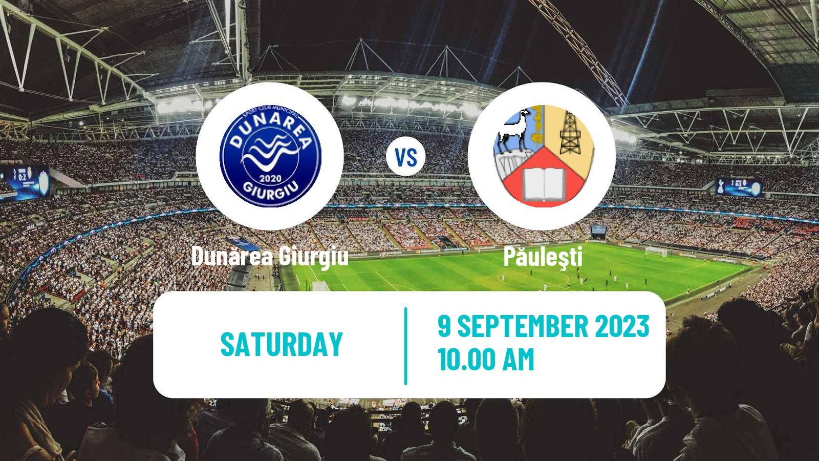 Soccer Romanian Liga 3 - Seria 4 Dunărea Giurgiu - Păuleşti