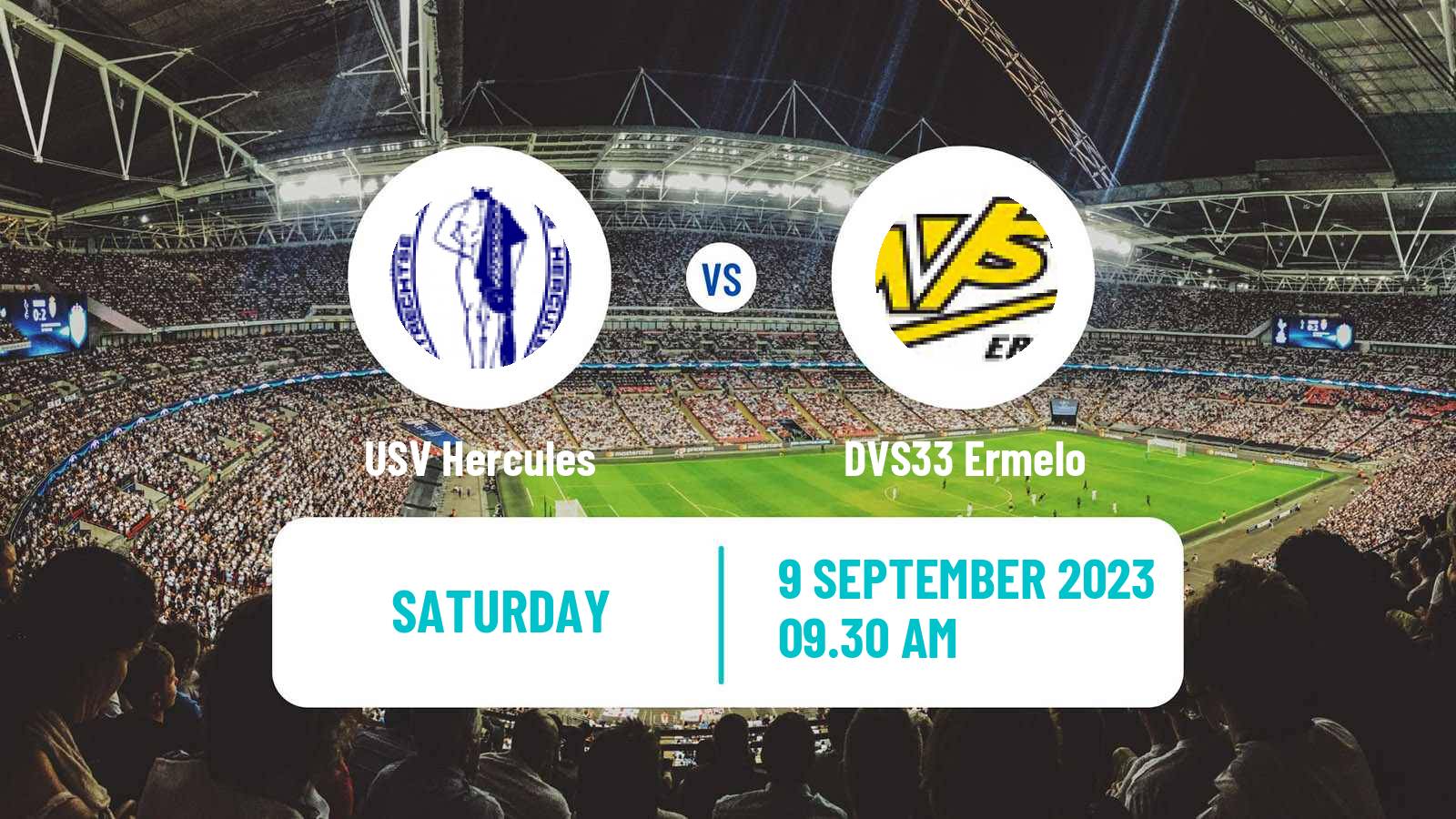 Soccer Dutch Derde Divisie USV Hercules - DVS33 Ermelo