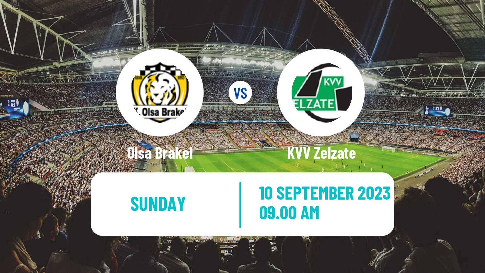 Soccer Belgian Second Amateur Division Group A Olsa Brakel - Zelzate