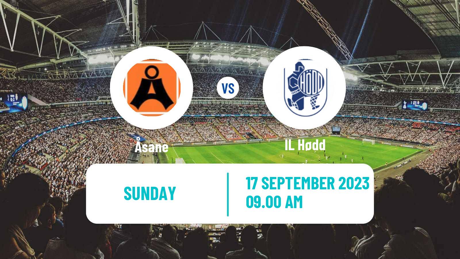 Soccer Norwegian Adeccoligaen Åsane - Hødd