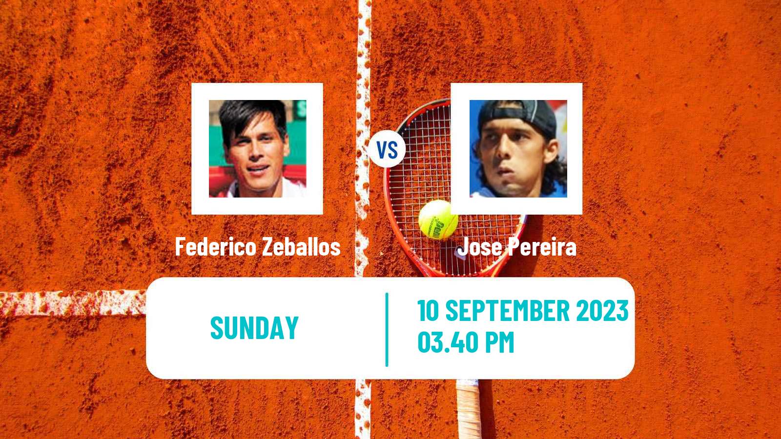 Tennis Santa Cruz Challenger Men Federico Zeballos - Jose Pereira
