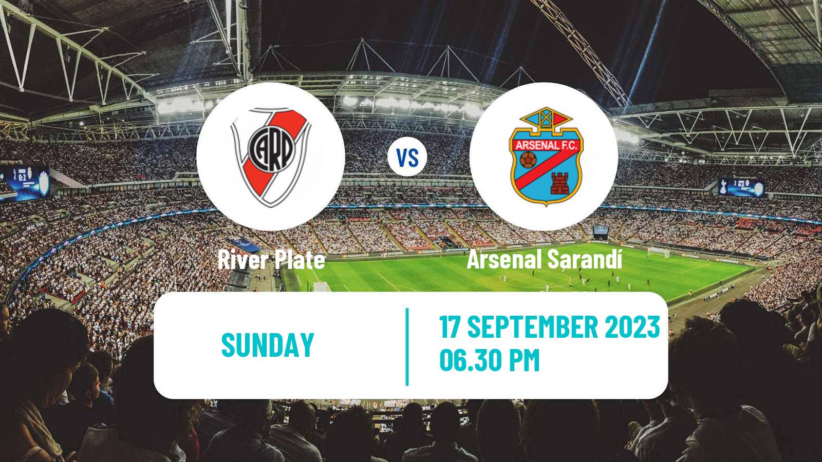 Soccer Argentinian Copa de la Liga Profesional River Plate - Arsenal Sarandí
