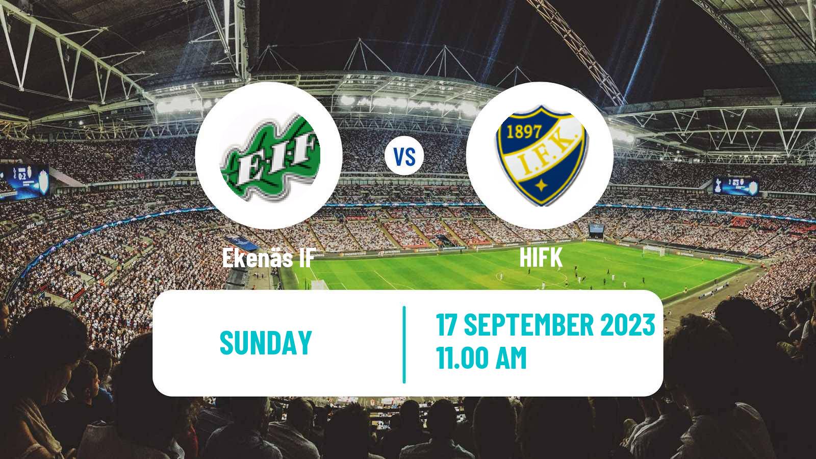 Soccer Finnish Ykkonen Ekenäs - HIFK