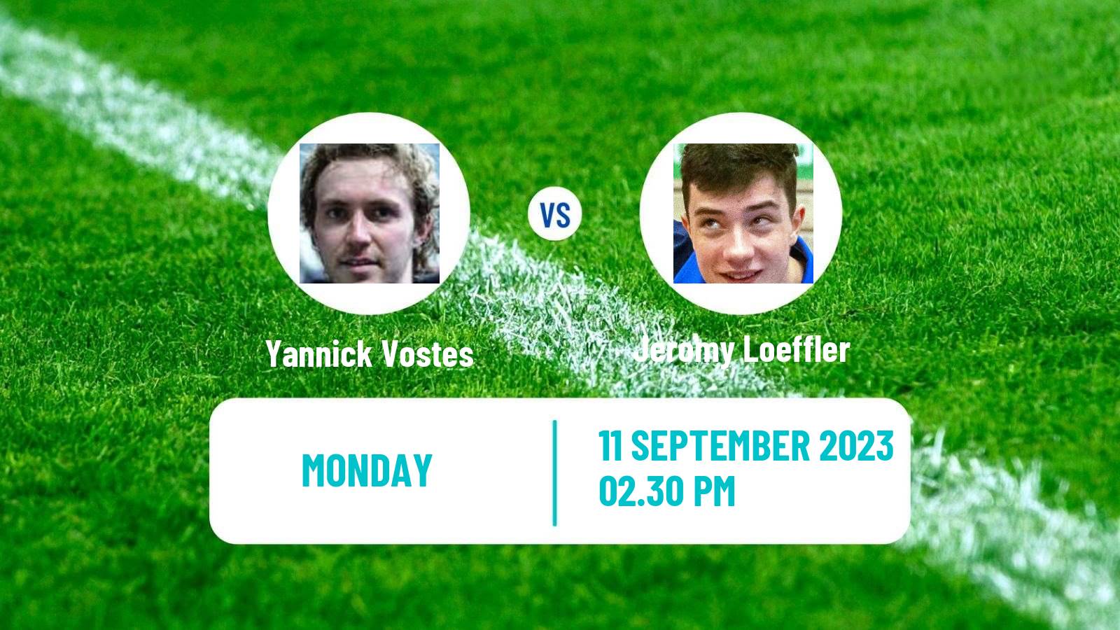 Table tennis Challenger Series Men Yannick Vostes - Jeromy Loeffler