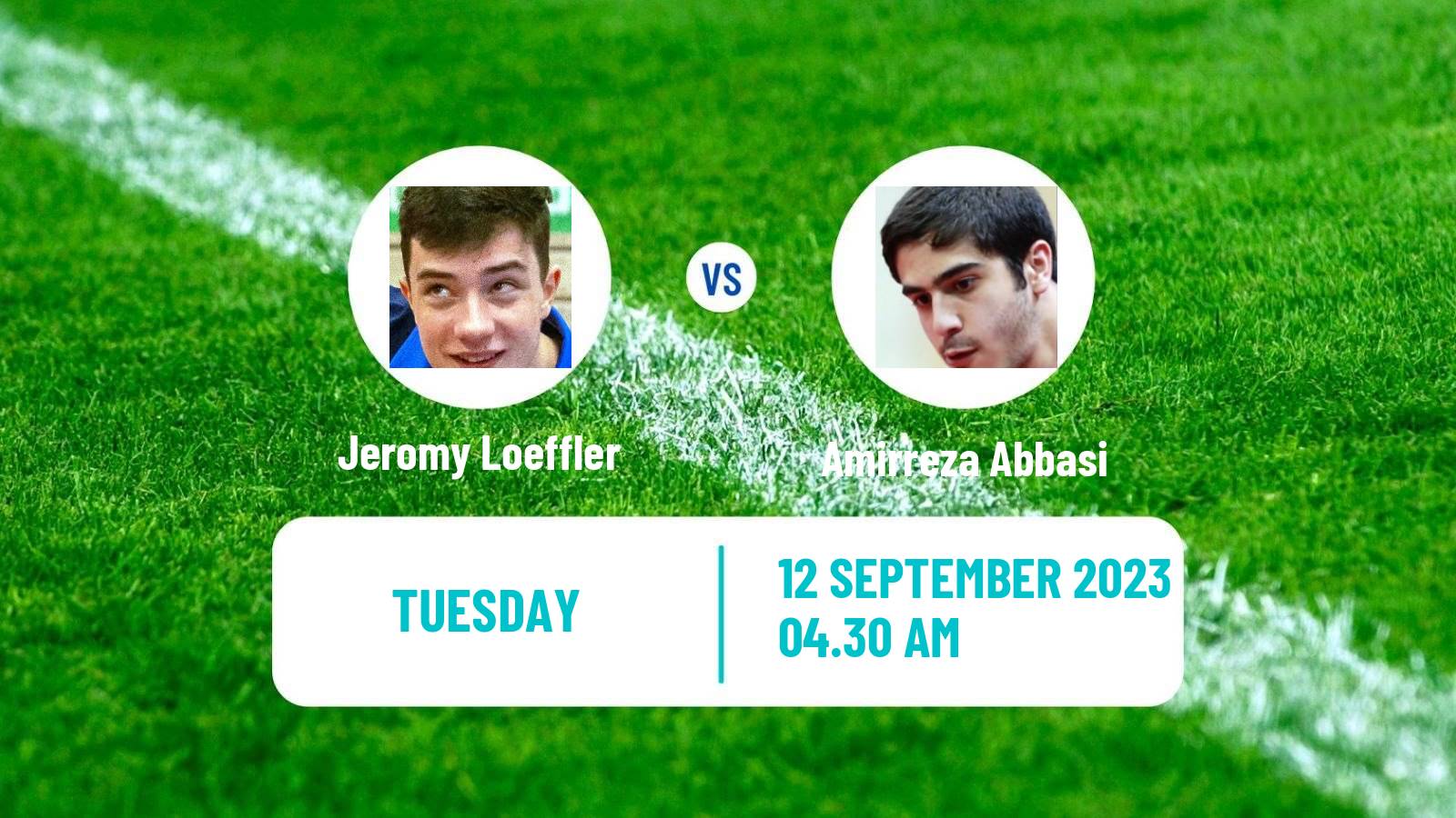 Table tennis Challenger Series Men Jeromy Loeffler - Amirreza Abbasi