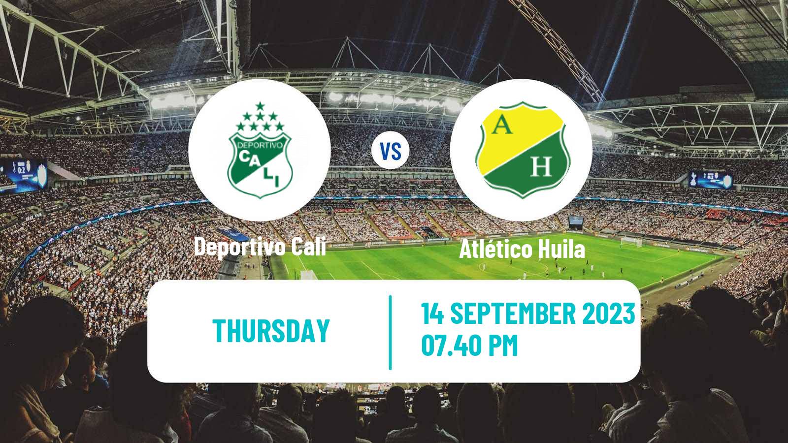 Soccer Colombian Primera A Deportivo Cali - Atlético Huila